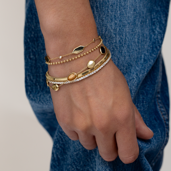 9ct Gold Snake Chain Bracelet Ryan Thomas Jewellers