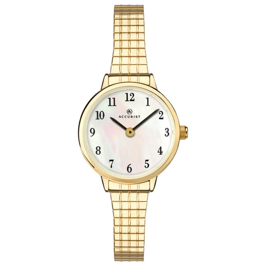 Ladies' Accurist Tapered Gold Expander Watch
