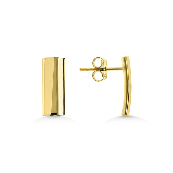 9ct Gold Bar Stud Earrings Ryan Thomas Jewellers