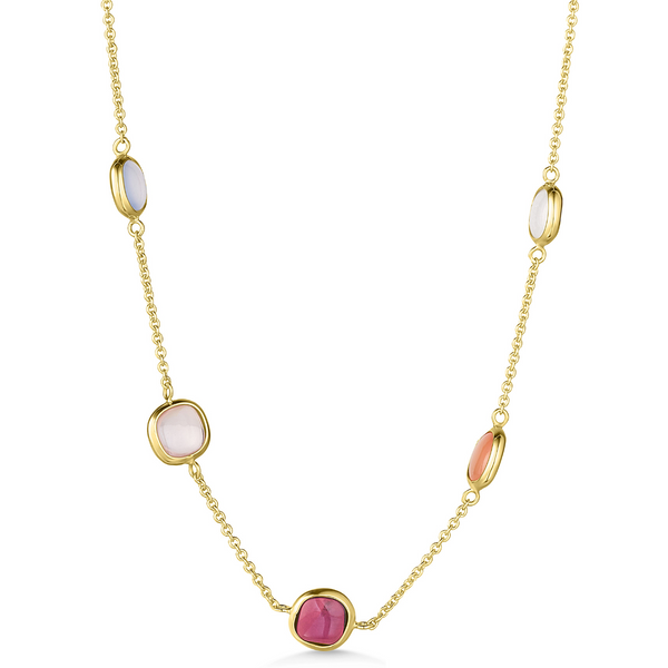 9ct Yellow Gold Multi Gemstone Necklace Ryan Thomas Jewellers