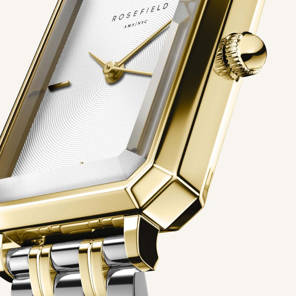 Rosefield Octagon XS Duotone Gold - Ryan Thomas Jewellers display picture 1