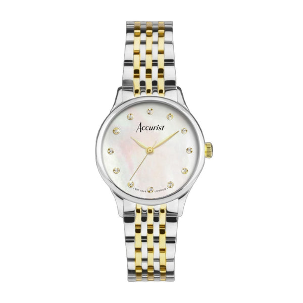 Accurist Dress Diamond Two Tone Ladies Watch Accurist Ladies Watches Ryan Thomas Jewellers