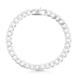 Sterling Silver Curb Link Gent's Bracelet