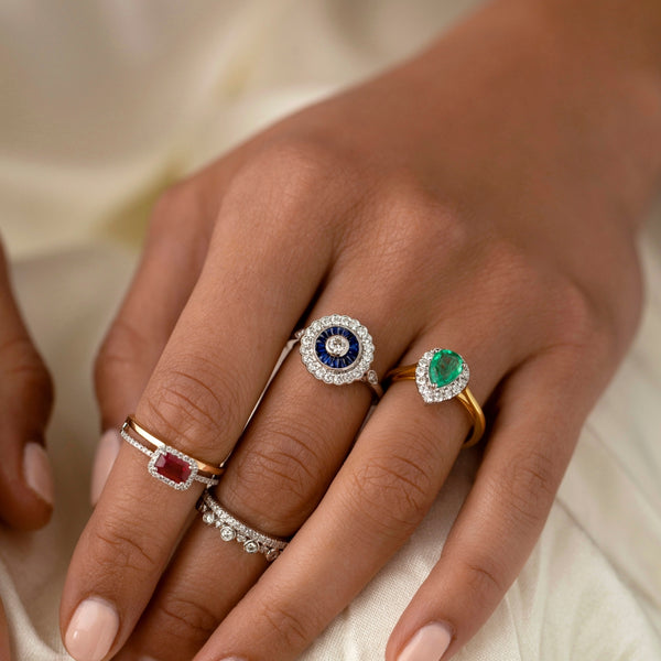 18ct White Gold Modern Diamond Dress Ring Ryan Thomas Jewellers