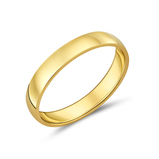 9ct Yellow Gold 4mm Gent's Wedding Band