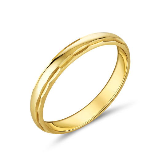 9ct Yellow Gold Polished Ladies Wedding Band