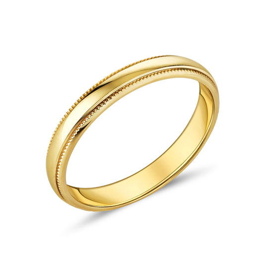 9ct Yellow Gold 3mm Band