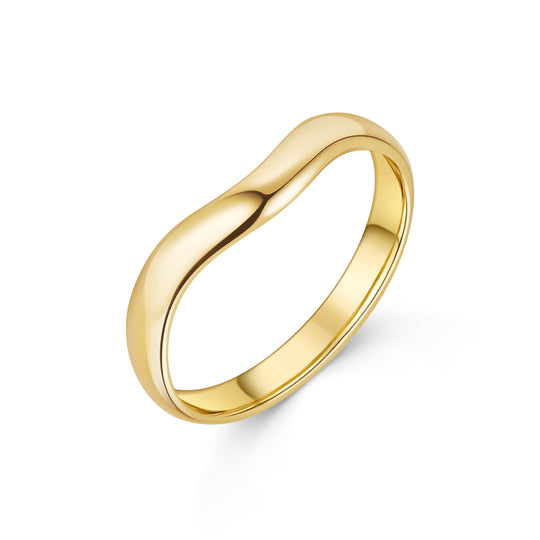 18ct Yellow Gold V Band