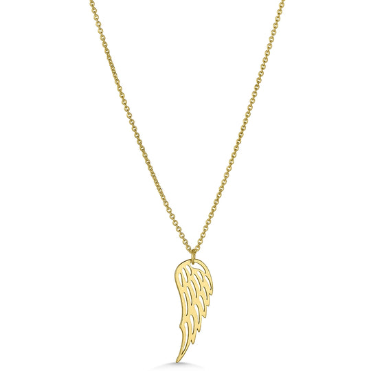 9ct Gold Angel Wing Pendant