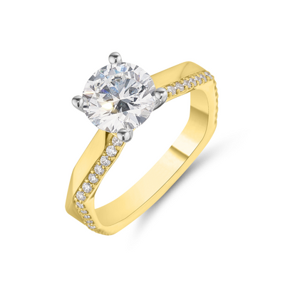 1.50ct Contemporary Round Brilliant Cut Ring