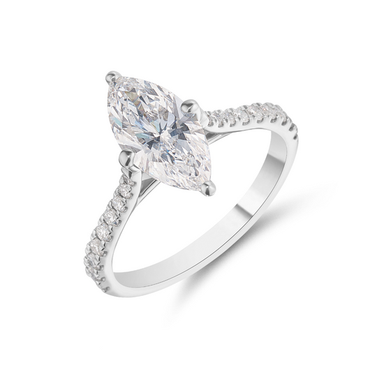 1.89ct Platinum Marquise Diamond Ring