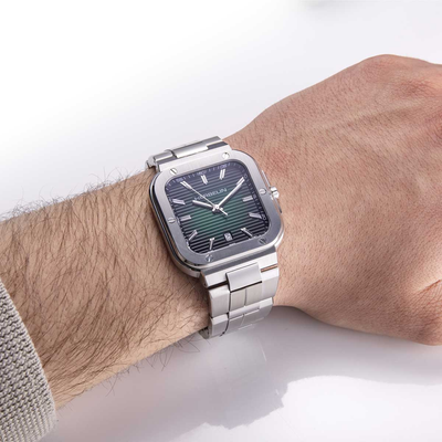 Gent's Herbelin Cap Camarat Square Green Watch