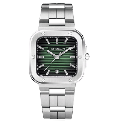 Gent's Herbelin Cap Camarat Square Green Watch