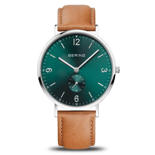 Gent's Bering Classic Brown Strap Watch