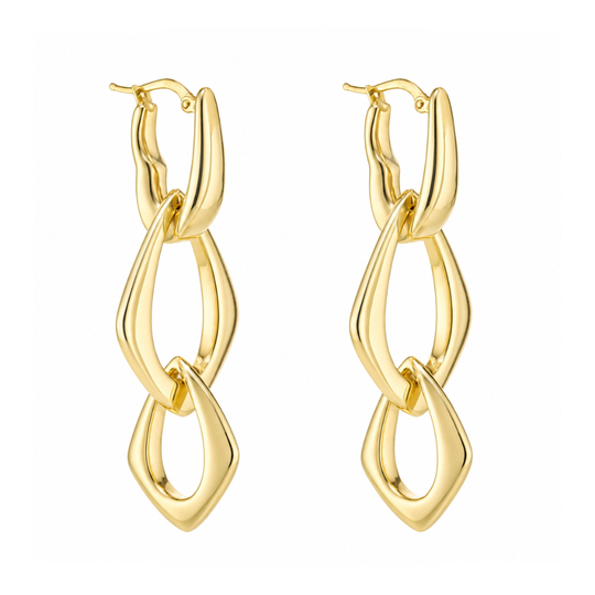 14ct Gold Multi Drop Earrings