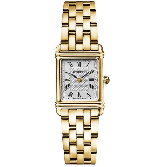 Ladies' Herbelin Art Déco Gold Watch with Roman Numerals