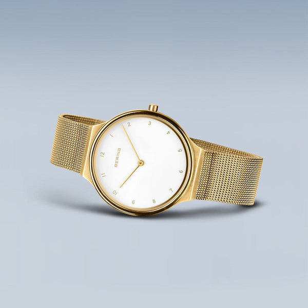 Ladies' Bering Ultra Slim Polished Gold Watch Ryan Thomas Jewellers