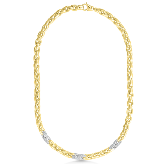 Gold Chain CZ Necklace
