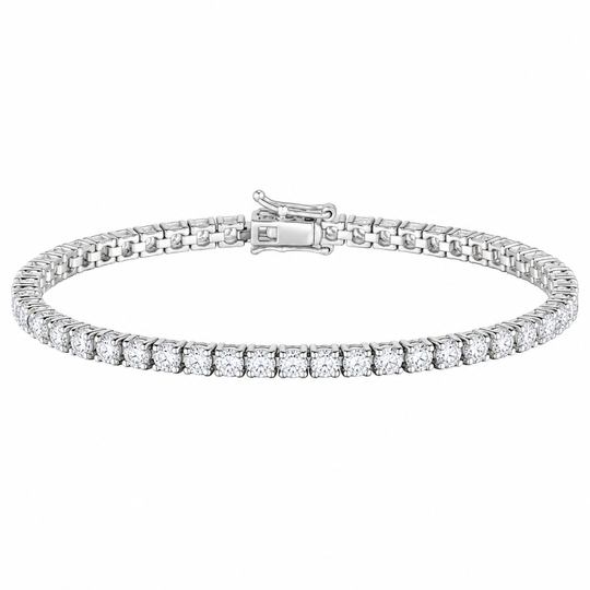 18ct White Gold 6ct Tennis Bracelet