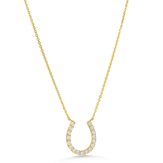18ct Yellow Gold Horseshoe Pendant