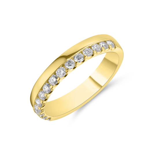18ct Yellow Gold Lab Diamond Band