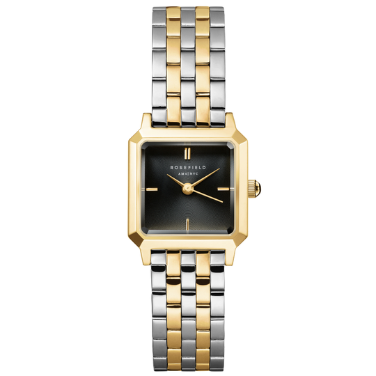 Rosefield Boxelle Black Duotone Watch