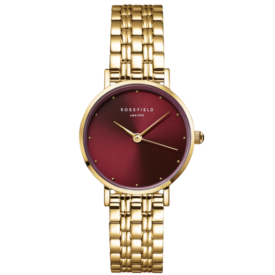 Rosefield Small Edit Burgundy Watch