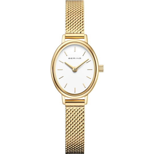 Ladies' Bering Classic Oval Polished Gold Watch