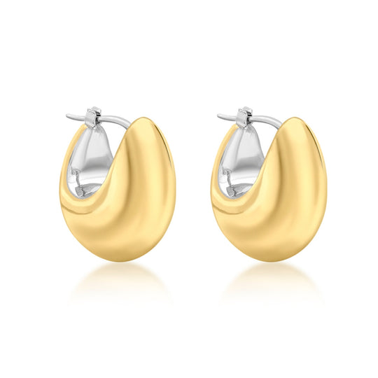 9ct Chubby Yellow Gold Hoops
