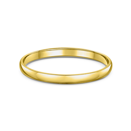 18ct Yellow Gold 2mm Plain Band