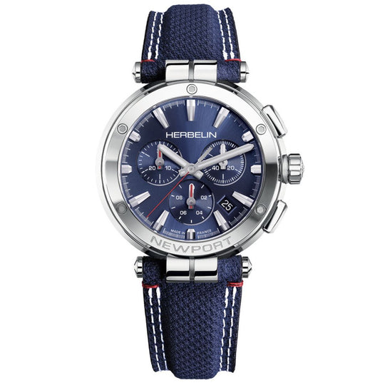 Gent's Herbelin Newport Chronograph Fabric Strap Watch