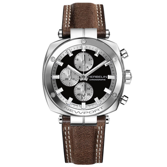 Gent's Herbelin Newport Heritage Chronograph Strap Watch