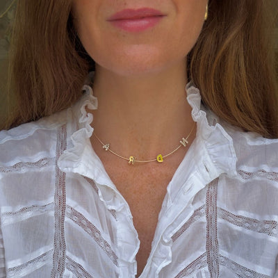 Bespoke Diamond Initial Necklace