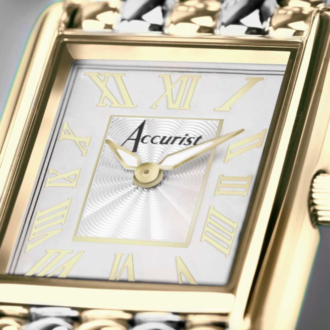 Accurist Women's Two Tone Rectangle Watch | Gold Rectangle Watch - Ryan ...
