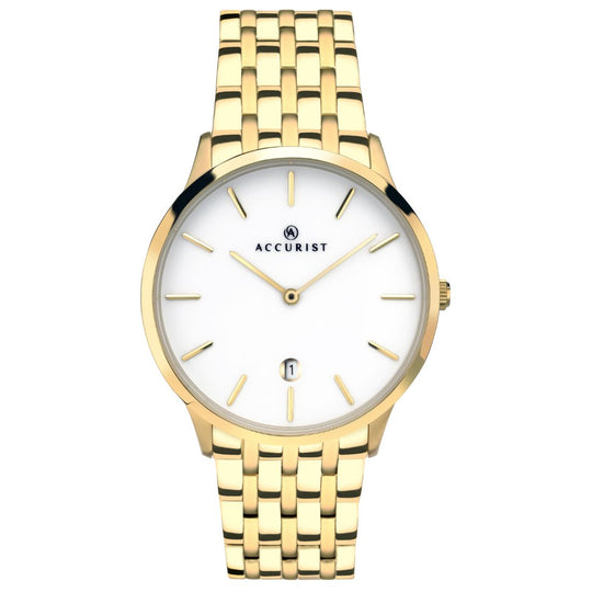 Gent's Accurist Slim Gold Watch