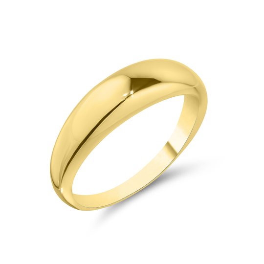 9ct Yellow Gold Graduated Dome Ring
