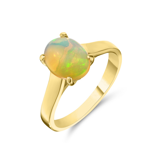 9ct Gold Handcrafted Opal Ring