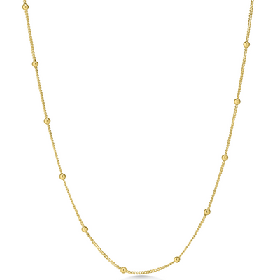 9ct Gold Beaded Necklace
