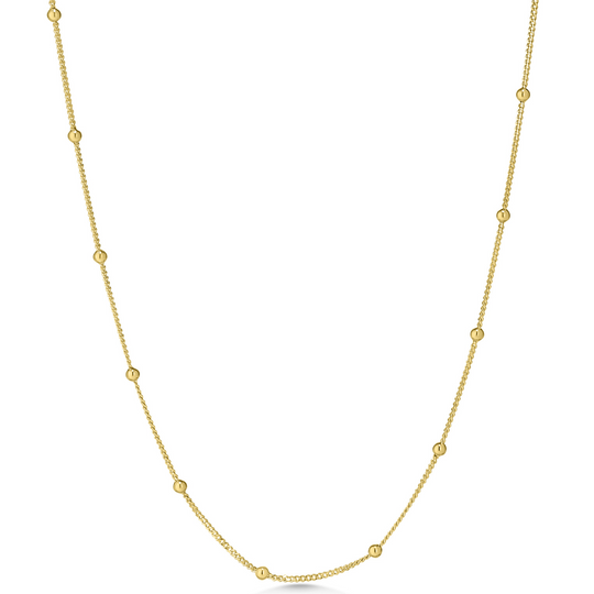 9ct Gold Beaded Necklace