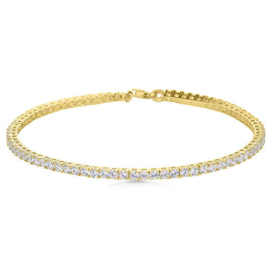 9ct Gold CZ Tennis Bracelet
