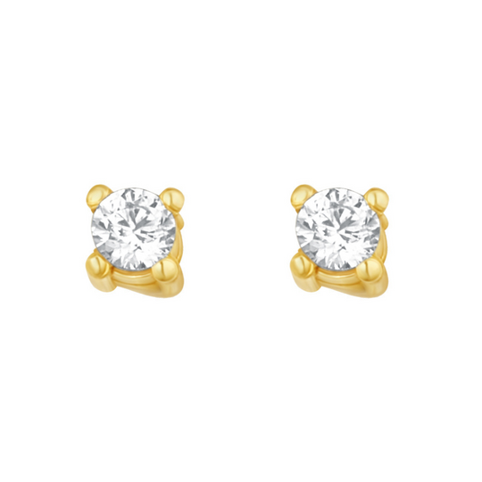 9ct Gold Cubic Zirconia Stud Earrings