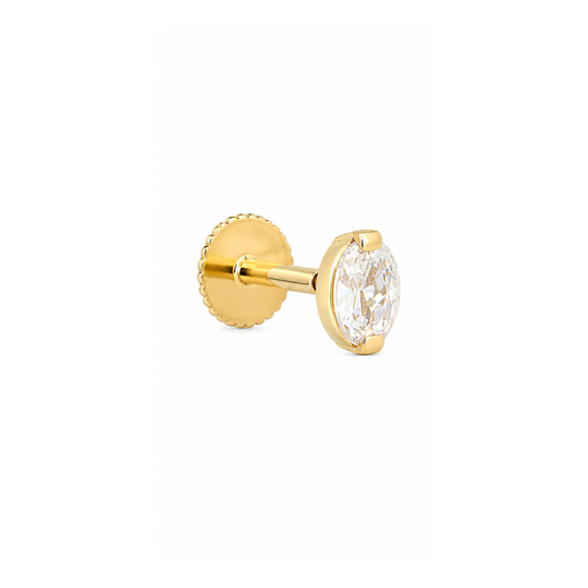 9ct Gold Marquise Labret