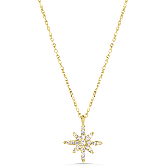 9ct Gold North Star Pendant