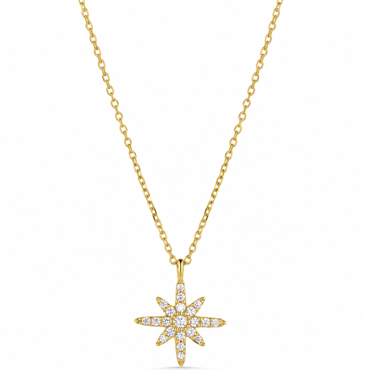 9ct Gold North Star Pendant