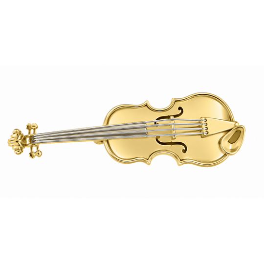 9ct Two Tone Cello Brooch