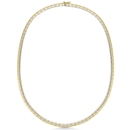 9ct Two Tone Collar Necklace