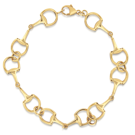 9ct Yellow Gold Bridle Style Link Bracelet