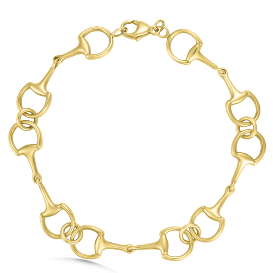 9ct Yellow Gold Bridle Style Link Bracelet