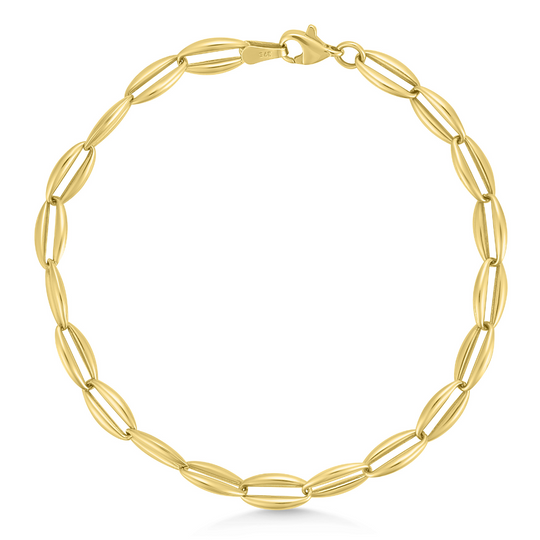 9ct Yellow Gold Classic Link Bracelet