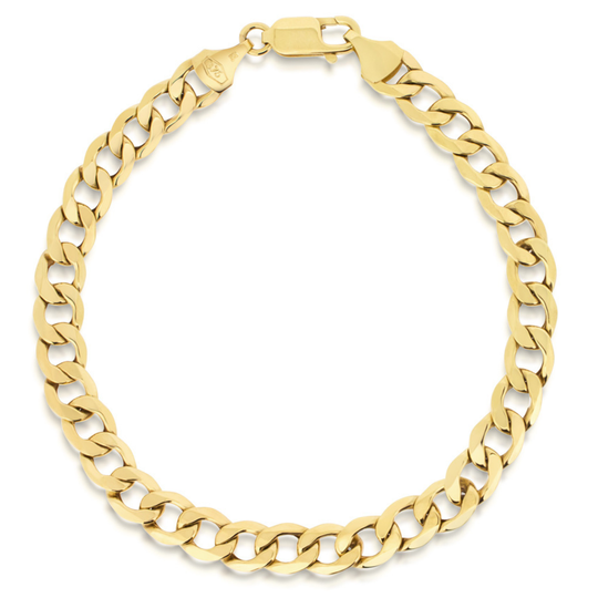 9ct Yellow Gold Curb Link Bracelet